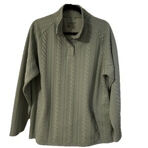 Legendary Whitetails Jacket Adult XXL Green Quilted Pullover Outdoors Womens